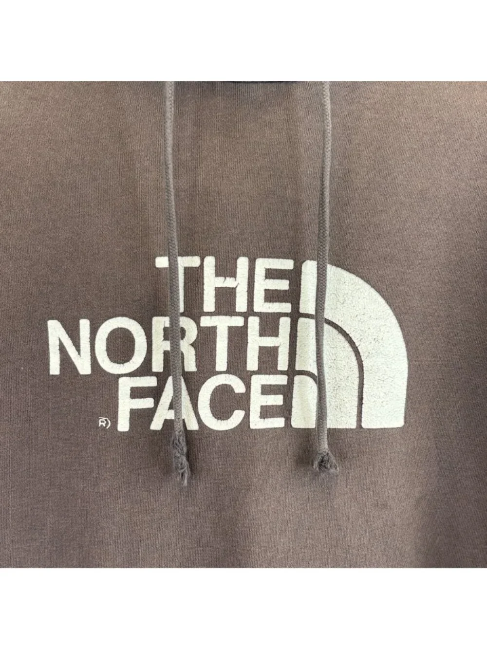 The North Face Mens XL Brown Pullover Hoodie w Logo Graphic Hooded Sweatshirt